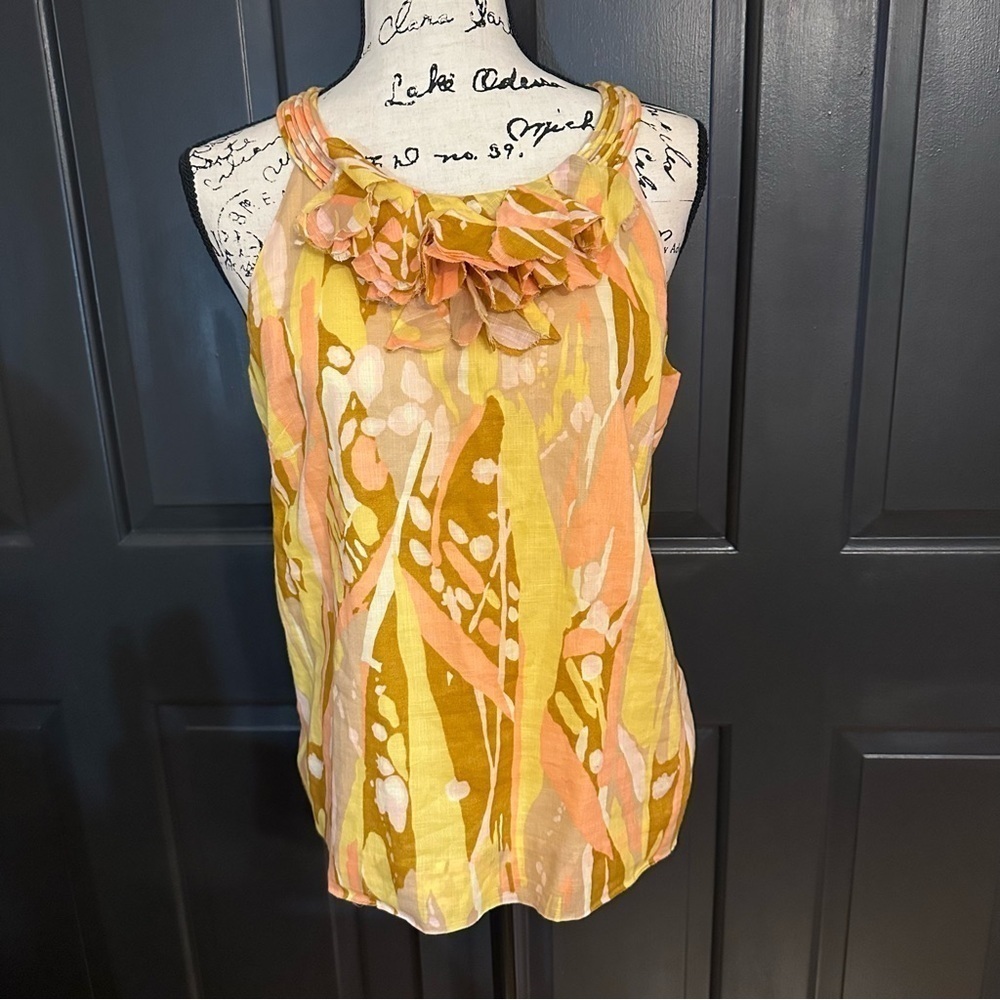 J.Crew* Multi-Color Sleeveless Woman Top Blouse Size 8(b2